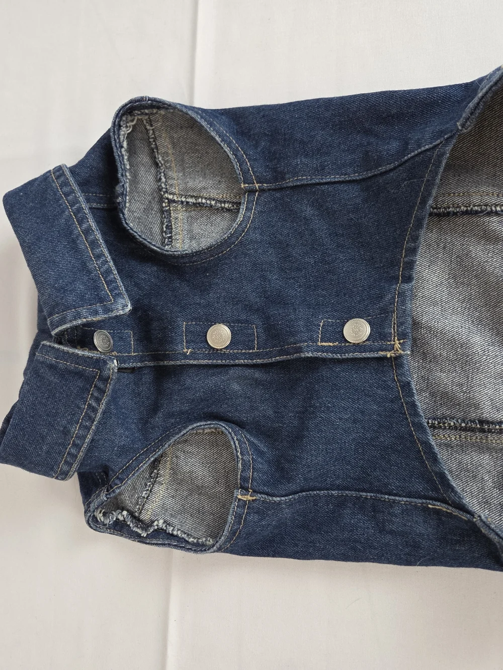Dog denim Coat By Woolrich refer To Photos For Sizing.